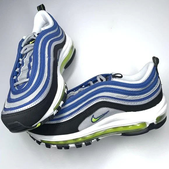 Nike Air Max 97 Women Shoes Size 10 Atlantic Blue Voltage Yellow